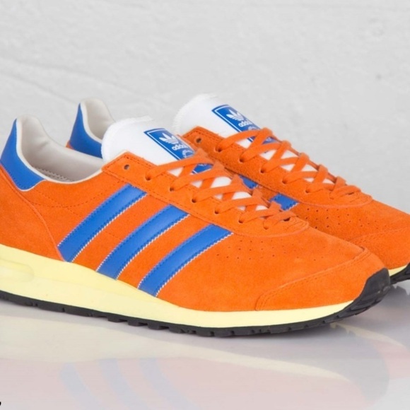 adidas Marathon ’85 casual, vintage looking yellow midsole, orange/royal 10.5 main image 6